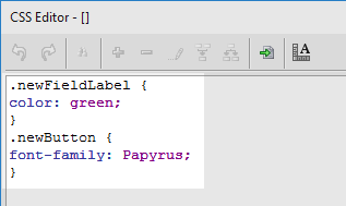 The same classes with some defined styling.
